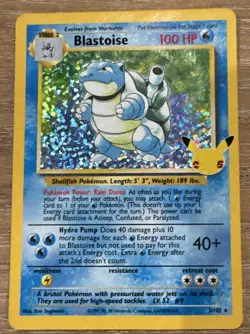 Pokemon TCG - Blastoise 2/102 - 25th Celebrations: Classic Collection Holo - NM - Image 1