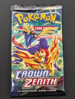 Lot of (100) Pokemon Sword & Shield Crown Zenith Booster Packs SEALED - Image 2