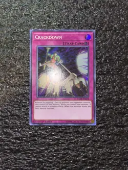 Yugioh! Crackdown DANE-EN078 Super Rare 1st Edition Light Play - Image 1