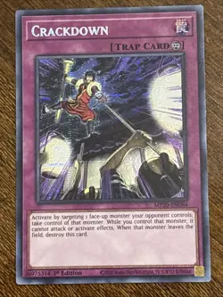 Yu-Gi-Oh! TCG Crackdown MP20-EN084 2020 1st Edition Prismatic Secret Rare LP - Image 1