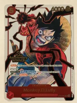 Monkey.D.Luffy - ST01-012 (3rd Anniversary Winner) ST01-012 One Piece Promotion - Image 1