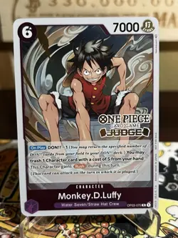 One Piece TCG Monkey.D.Luffy (Judge Pack Vol. 2) PROMO OP03-070 - Image 1