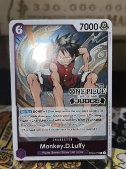 One Piece TCG Monkey.D.Luffy (Judge Pack Vol. 2) PROMO OP03-070 - Image 2
