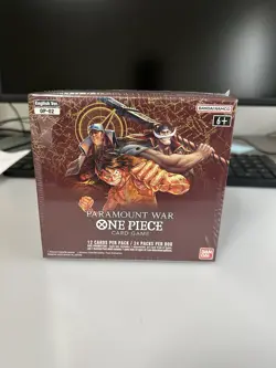 One Piece OP-02 Paramount War Booster Box English Sealed New - Image 1