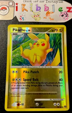 Pikachu 70/100 MP Reverse Holo Foil Vintage 2008 Pokemon Card. Fast Shipping! - Image 1