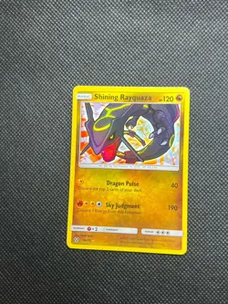 Pokemon TCG Shining Rayquaza Shining Legends Holo Shiny Holo Rare Card 56/73 - Image 1