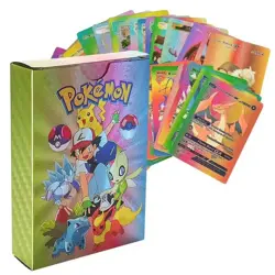 Pokemon Card Foil Laser Color PACK 55 CARDS TCG GX Vmax GX Card Charizard Rare - Image 1