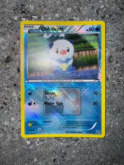 Pokemon TCG Cards Oshawott 27/114 Black & White Crosshatch League Promo EXC - Image 3