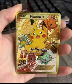 Pikachu 279/XY-P 20th Anniversary Festa Pokemon metal Card 2016 English/Japan - Image 1