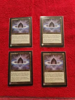 Magic: The Gathering Lotus Petal x4 Artifact Colorless Regular English Cards - Image 1