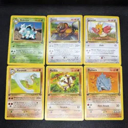 vintage pokemon 1st edition Jungle Lot Bundle 6 Card - Image 1