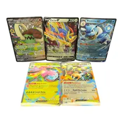 Pokemon Jumbo Card Lot of 5 NM/M Oversized Cards - Image 1