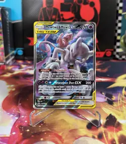 Mewtwo & Mew GX SM191 SM Holo LP/ MP Card - Image 3