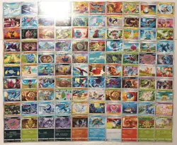 Lot of 100 Japanese Pokemon Card Game From Sword & Shield Series TCG - Image 1