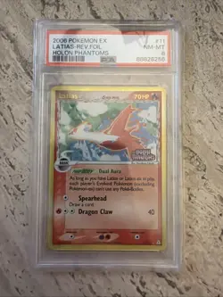 Pokemon Holon Phantoms LATIAS Reverse Foil Card #11 PSA 8 NM-MT - Image 1