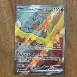 Pokemon TCG Team Rockets Moltres EX Destined Rivals 208/182 Ultra Rare NM Card - Image 1