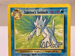 Sabrina's Golduck 30/132 Gym Challenge Rare WOTC Pokemon Card - Heavily Played - Image 3