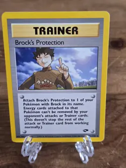BROCK'S PROTECTION 101/132 Gym Challenge Pokemon Card Rare NonHolo WOTC NM - Image 2