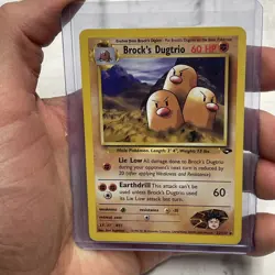 2000 Pokemon Brock's Dugtrio 22/132 Gym Challenge Regular LP+ Rare Vintage Card - Image 1