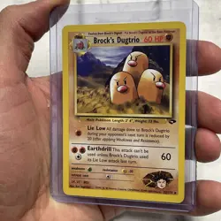 2000 Pokemon Brock's Dugtrio 22/132 Gym Challenge Regular LP+ Rare Vintage Card - Image 2