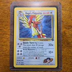 Koga's Pidgeotto 27/13 - Gym Challenge Unlimited Rare 2000 - Pokemon TCG Card LP - Image 5