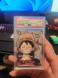 PSA 10 Monkey D. Luffy P-001 Premium Card Collection Holo Graded One Piece Card - Image 1
