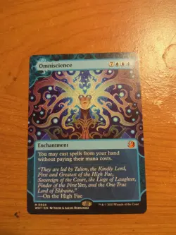 Omniscience Wilds of Eldraine: Enchanting Tales Mythic Rare Card 24 - Image 1