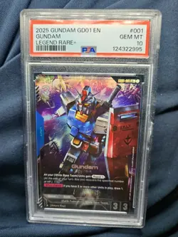 2025 Gundam RX-78-2 GD01-001 R+ | ENGLISH | Gundam Card Game PSA 10 - Image 1