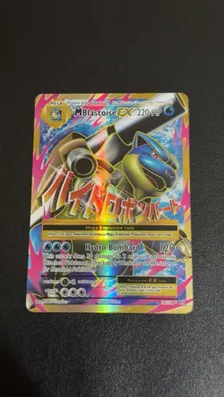 Pokemon TCG Mega M Blastoise EX Evolutions Full Art Ultra Rare Holo Card 102/108 - Image 1