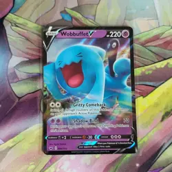 Wobbuffet V 086/202 Pokemon TCG Sword & Shield Base Ultra Rare Pokemon Card NM/M - Image 1