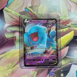 Wobbuffet V 086/202 Pokemon TCG Sword & Shield Base Ultra Rare Pokemon Card NM/M - Image 3