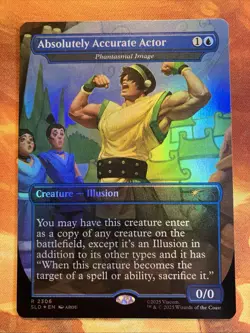 MTG Foil Borderless Absolutely Accurate Actor - Phantasmal Image Last Airbender! - Image 1