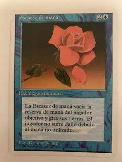 MTG NM Escasez De Mana Spanish Mana Short - Image 1