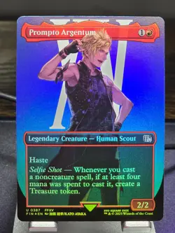 MTG - Prompto Argentum (0387) Uncommon FOIL (Borderless) - FINAL FANTASY - Image 1