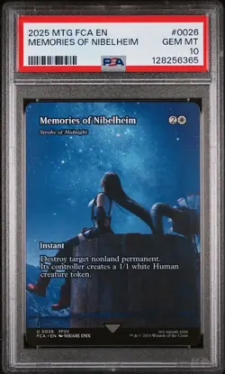 Memories of Nibelheim Magic The Gathering Final Fantasy 0026 FFVII PSA 10 - Image 2