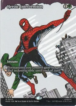 MTG: Marvel Universe Eternal-Legal: Borderless Heroic Intervention: LP Condition - Image 1