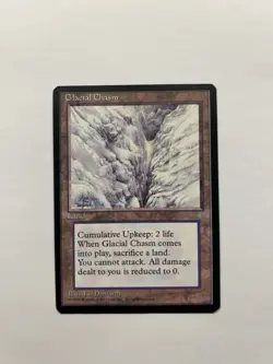Glacial Chasm ❄ Ice Age LP Lightly Played Eng MTG Magic the Gathering VINTAGE - Image 1