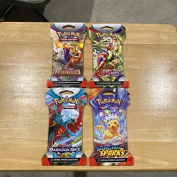 Pokemon 4 Sleeved Booster Packs From Scarlet And Violet Era (f) - Image 2