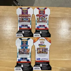 Pokemon 4 Sleeved Booster Packs From Scarlet And Violet Era (f) - Image 3