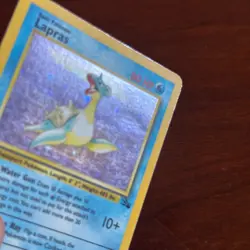Lapras 10/62 Holo Rare Fossil Pokemon Card - Image 2