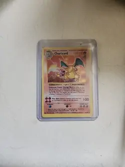 Pokemon TCG Base Set Charizard 4/102 Holo Rare 1999 Vintage Card Shadowless - Image 1