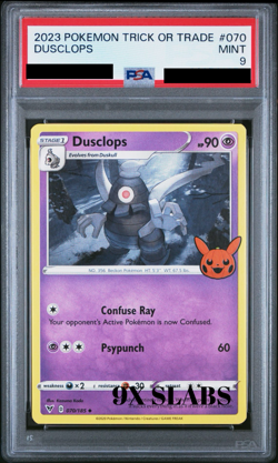 9 2023 POKEMON TRICK OR TRADE #070 DUSCLOPS PSA 9 - Image 1