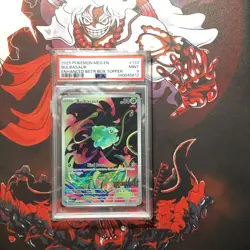 2025 PSA 9 Graded Pokemon Bulbasaur 133/132 Enhanced - Image 1