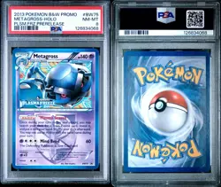 2013 POKEMON B&W PROMO PLASMA FREEZE PRERELEASE #BW75 METAGROSS-HOLO PSA 8 - Image 3