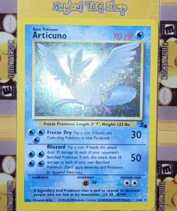 Pokemon Articuno Fossil Holo Rare 2/62 WOTC 1999 NM - Image 3