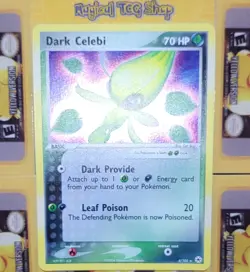 Pokemon Dark Celebi EX Hidden Legends 4/101 Holo Swirl NM - Image 4