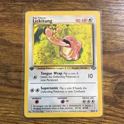 1st Edition Lickitung Pokemon TCG Jungle Set # 38/64 SEE PHOTOS - Image 1