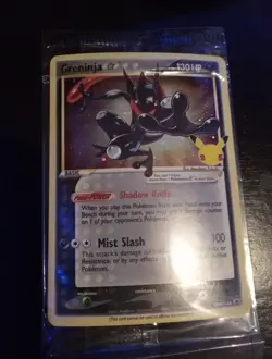 POKEMON SEALED GRENINJA GOLD STAR SWSH144 CELEBRATIONS STAMPED PROMO - Image 2