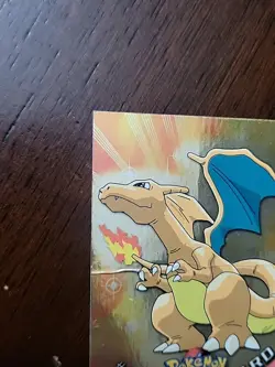 DMG! UK Print 🇬🇧 HOLO #06 CHARIZARD 1999 Topps Pokemon Series 1 Blue Label - Image 3