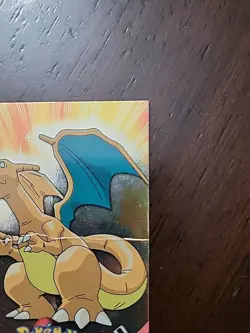 DMG! UK Print 🇬🇧 HOLO #06 CHARIZARD 1999 Topps Pokemon Series 1 Blue Label - Image 4